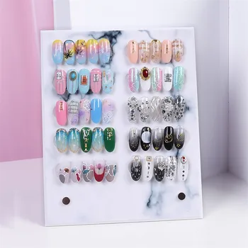 

A Colorful professional nail display Nail Color Card Display Transparent Stereo Detachable Color Card Display Board Holder