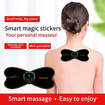 

Rechargeable Neck Massager EMS Neck Muscle Stimalator Back Arm Neck Pains Relief Device Electronic Muscle Massage Relaxation