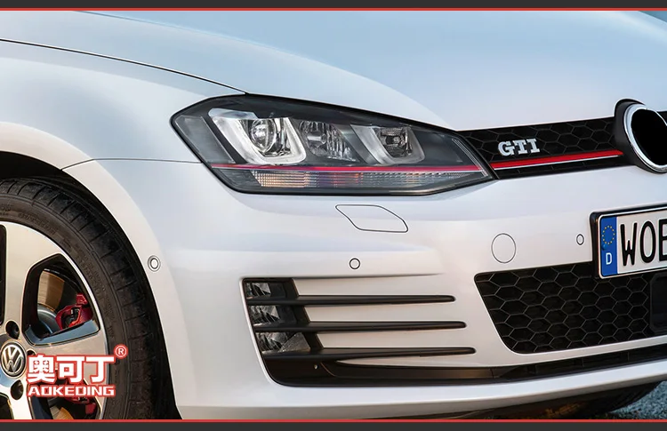 АКД стайлинга автомобилей для VW Golf 7 фара 2013- один U GTI Дизайн светодиодный ДХО Hid лампы Глава ангел глаз Bi Xenon балки аксессуары