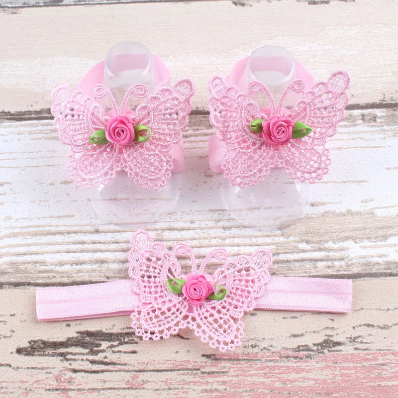 

Explosion Models In Europe and America Fashion Butterfly Baby Shoes Baby Foot Decorated Anklets SummerDIY TRQ0693