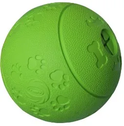 Забавная для кошек собак игрушка, резиновый мяч автоматический получить питание во время игры котенок питомец собака игрушечная еда диспенсер обучающее Дозирующее устройство - Цвет: Зеленый