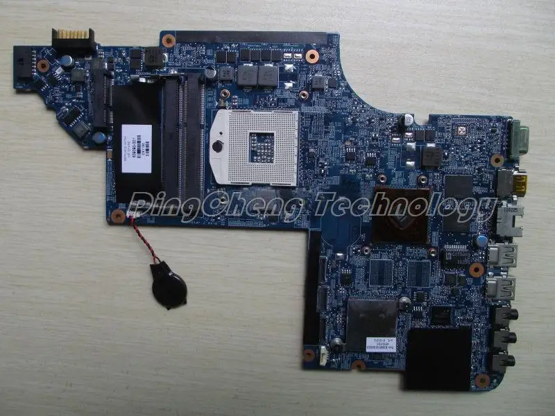 

Laptop Motherboard For hp DV7-6000 639390-001 for intel cpu with 4 video chips 6490/1G non-integrated graphics card