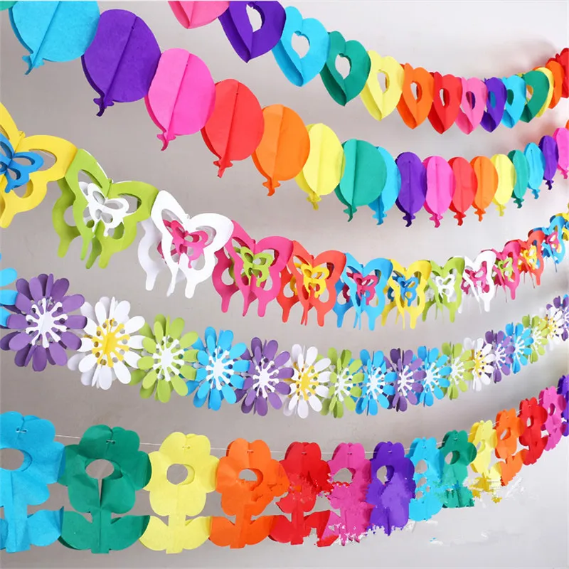 

Hot Colorful baby shower paper flowers event party supplies artificial birthday party decorations kids Wedding Decoration