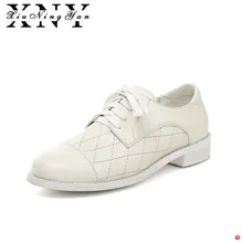 XiuNingYan/Женская Классическая обувь из натуральной кожи на плоской подошве; модные броги; оксфорды; женская повседневная обувь; кроссовки; женская обувь с мехом; большие размеры 33-43