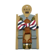 Новое поступление года, Модный стильный свадебный комплект для маленьких мальчиков, подтяжки и роскошный галстук-бабочка, ot26