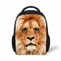 Noisydesigns 3D печатных царь леса рюкзаков 12 дюймов школьные сумки для мальчиков и девочек для детский сад Книга сумка