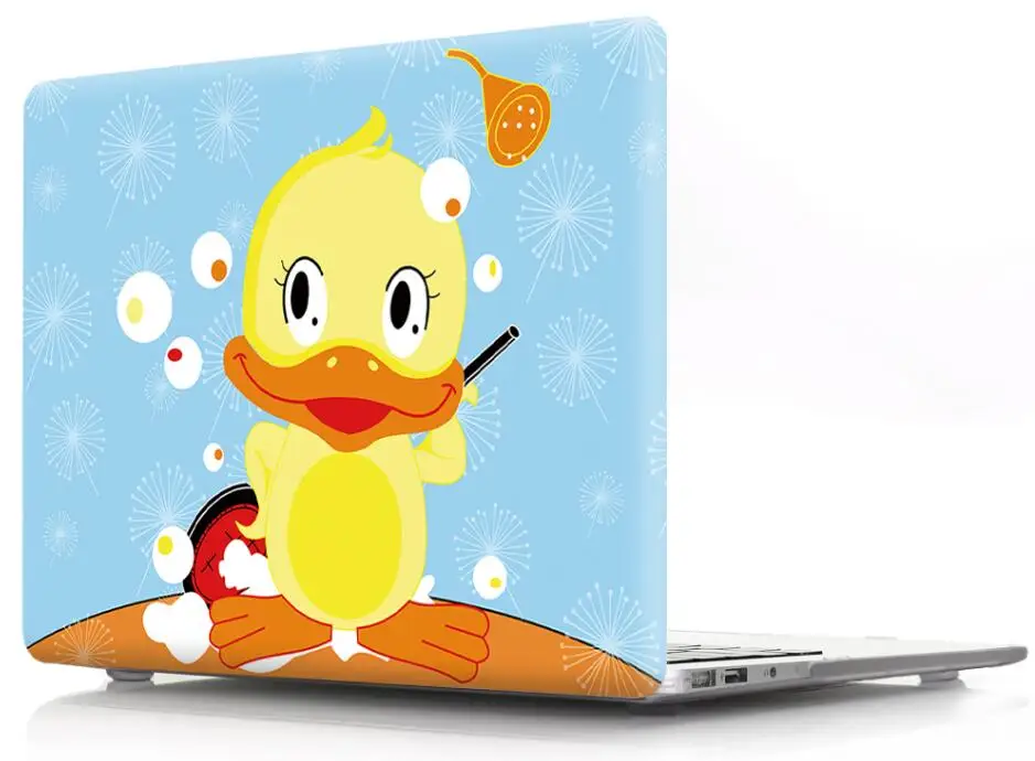 Yellow Duck Print Pattern Protective Hard Shell Sleeve for Apple Macbook Air 11 Pro 13 12 15 Cover Case for Mac 11.6 13.3 15.4
