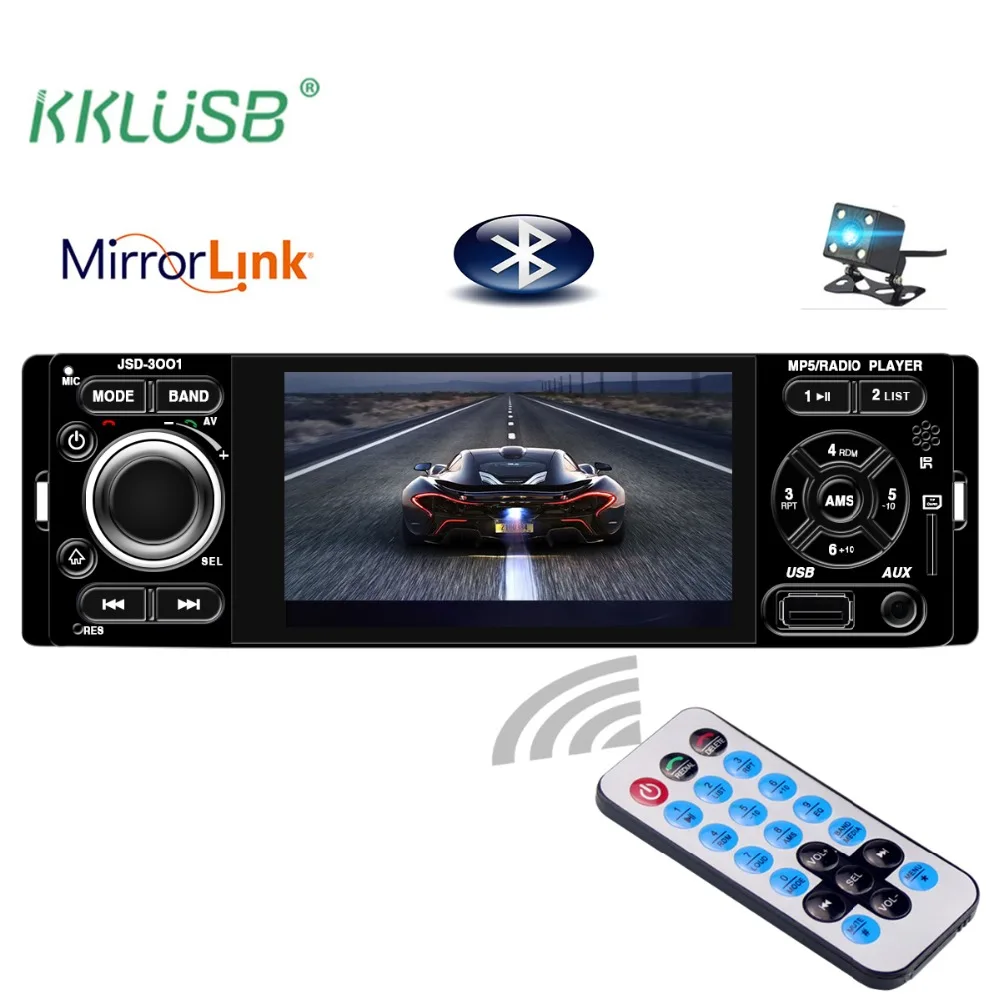

Car Radio Bluetooth Autoradio Car Stereo Radio FM Aux Input Receiver SD USB JSD-3001 12V In-dash 1 din Car MP3 Multimedia Player