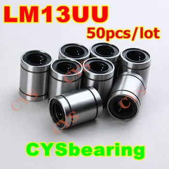 

50pcs/lot 13mm shaft 13mm*23mm*32mm 13x23x32mm LB13UU LM13UU linear motion ball bearing bush bushing for CNC