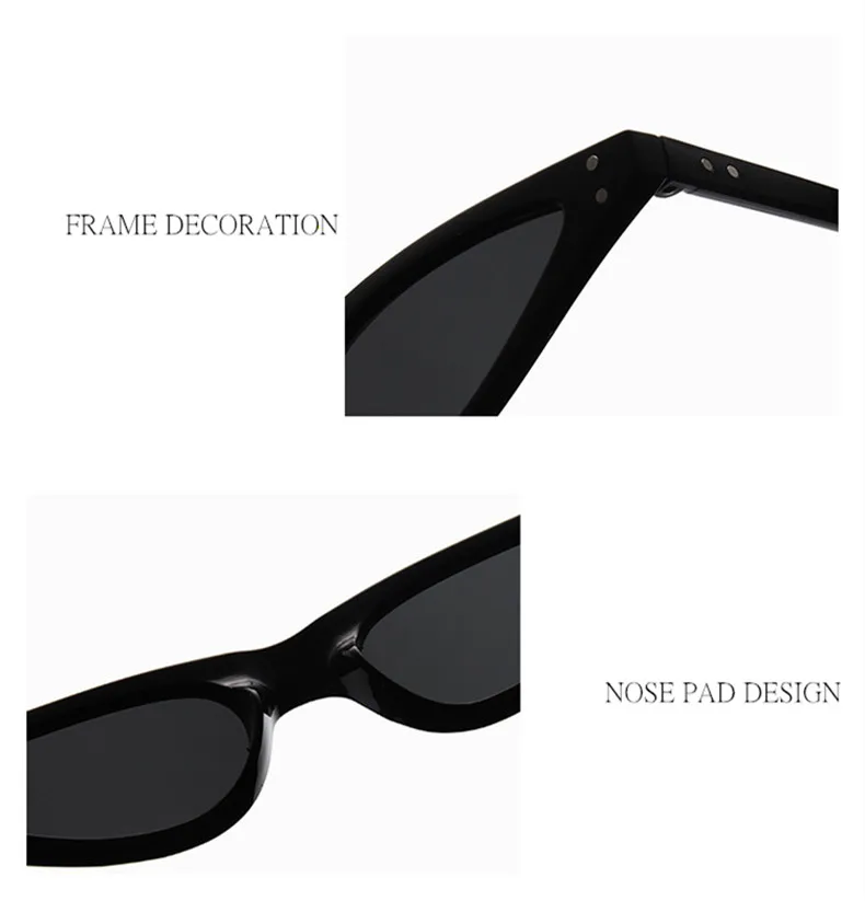 Женские солнцезащитные очки кошачий глаз 90 s, маленькие винтажные женские солнцезащитные очки Cateye, женские ретро очки, черные, красные треугольные очки, трендовые UV400