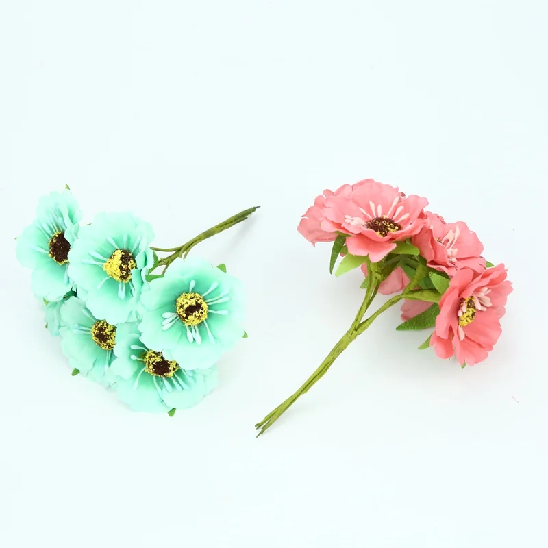 6 штук DIY рождественские подарки коробка конфет Скрапбукинг шелк вишня stamen