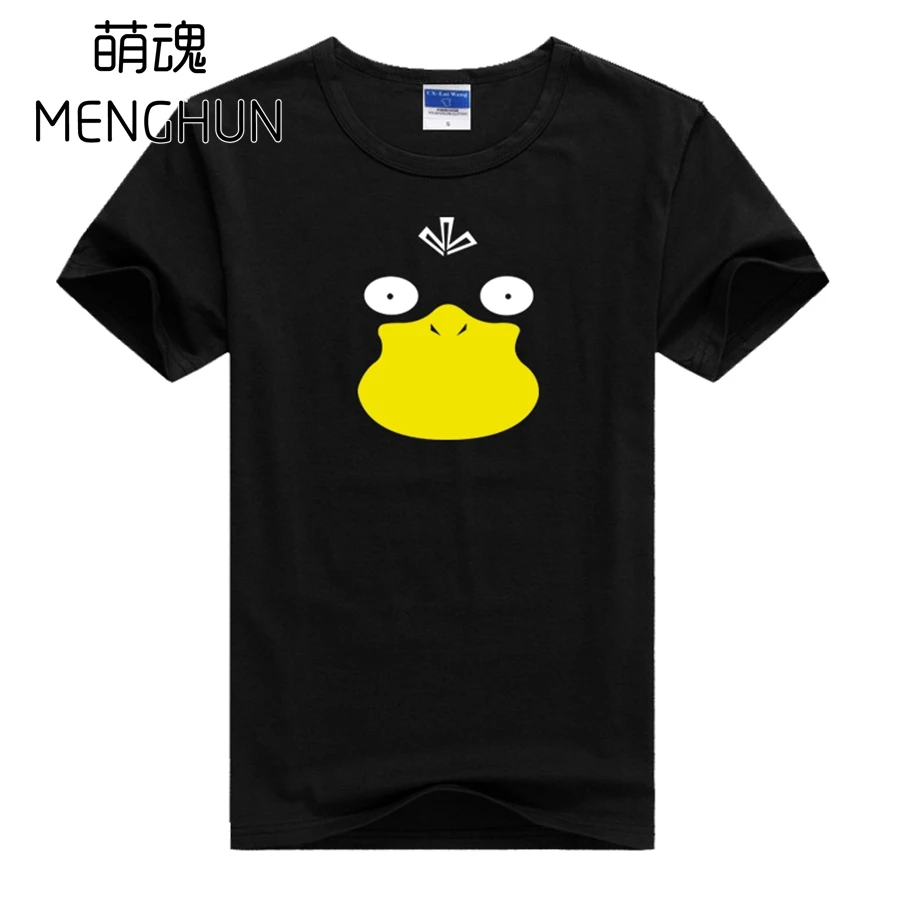 

Lovely cartoon concept t shirts Pokemon Psyduck concept t shirts men's game t shirts various colors lycra cotton t shirt ac779