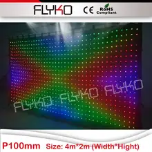 P10 светодиодный DJ Pro 2x4 м Tri светодиодный матричный ткань