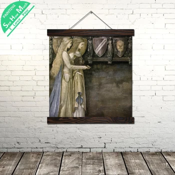 

Medieval Beautiful Girl Wall Art Single Panel Canvas Prints Painting Frame Scroll Painting Hanging Poster Decorative Picture
