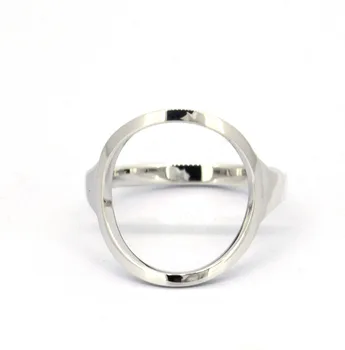 

Wellmade Solid Sterling Silver Cutout Circle Ring