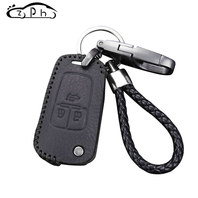 3 кнопки кожаный чехол для автомобильного ключа чехол для Chevrolet Cruze Fit Buick Opel Vauxhall Astra Corsa Antara Meriva Insignia брелок