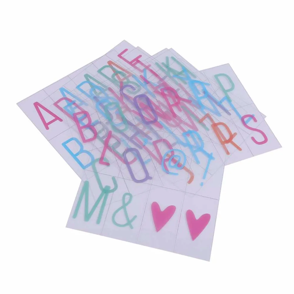 المنزل استخدام diy 85 قطعة/المجموعة رسائل بطاقات ملونة لطيف مزيج ضوء مربع صندوق الأطفال النوم ضوء انخفاض الشحن مجانا