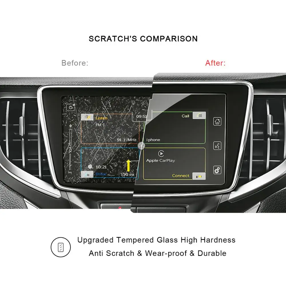 RUIYA экран протектор для Maruti Suzuki Baleno/Dzire 7 дюймов навигационный центр сенсорный дисплей, 9H закаленное стекло защитный экран