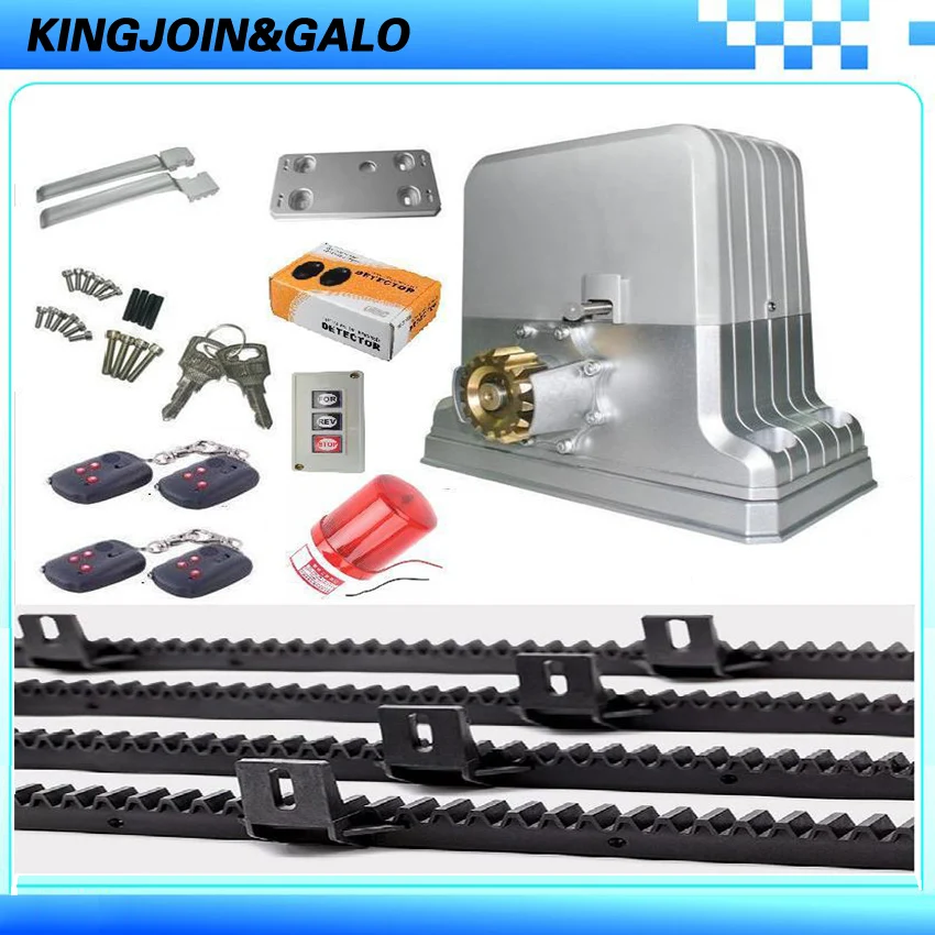 Driving 1800kgs portal electronic sliding gate motor/automatic gate opener with remote control switch