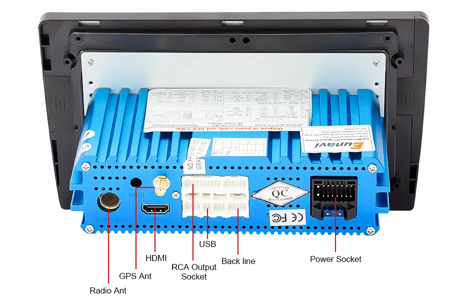 Perfect Eunavi 4G+64G  6 core android 9.0 car dvd for Toyota Corolla E140/150  2007-2011 multimedia car radio gps navi PX6 Radio WIF 26