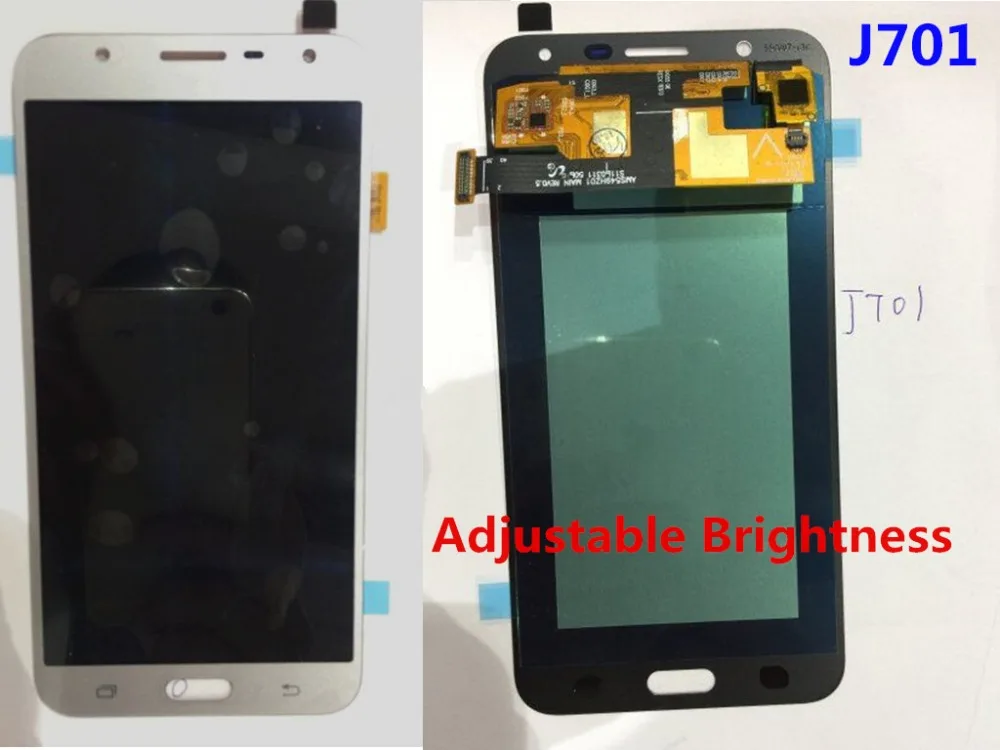 

Adjustable Brightness AMOLED J701 J7 Neo LCD Display Touch Screen Digitizer Assembly For Samsung Galaxy J7 neo J701 J701F j701M