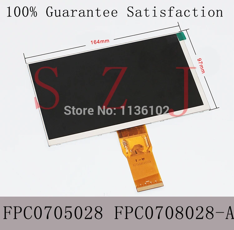 Новый 7-дюймовый для планшета Teclast G17S/FPC0705028 FPC0708028-A Замена ЖК-экрана дигитайзера |