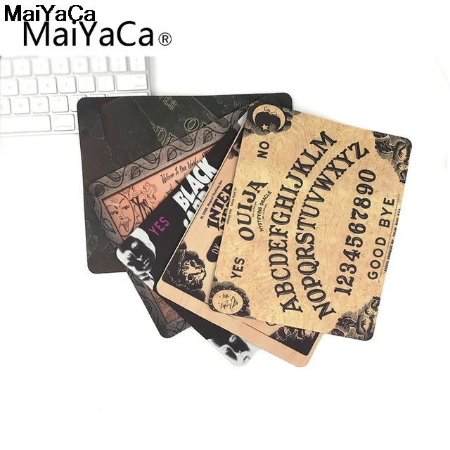 

MaiYaCa Top Selling Luxury Printing Ouija Board Custom Skin Non Slip Durable Rubber Mousepad for PC Optical Mouse