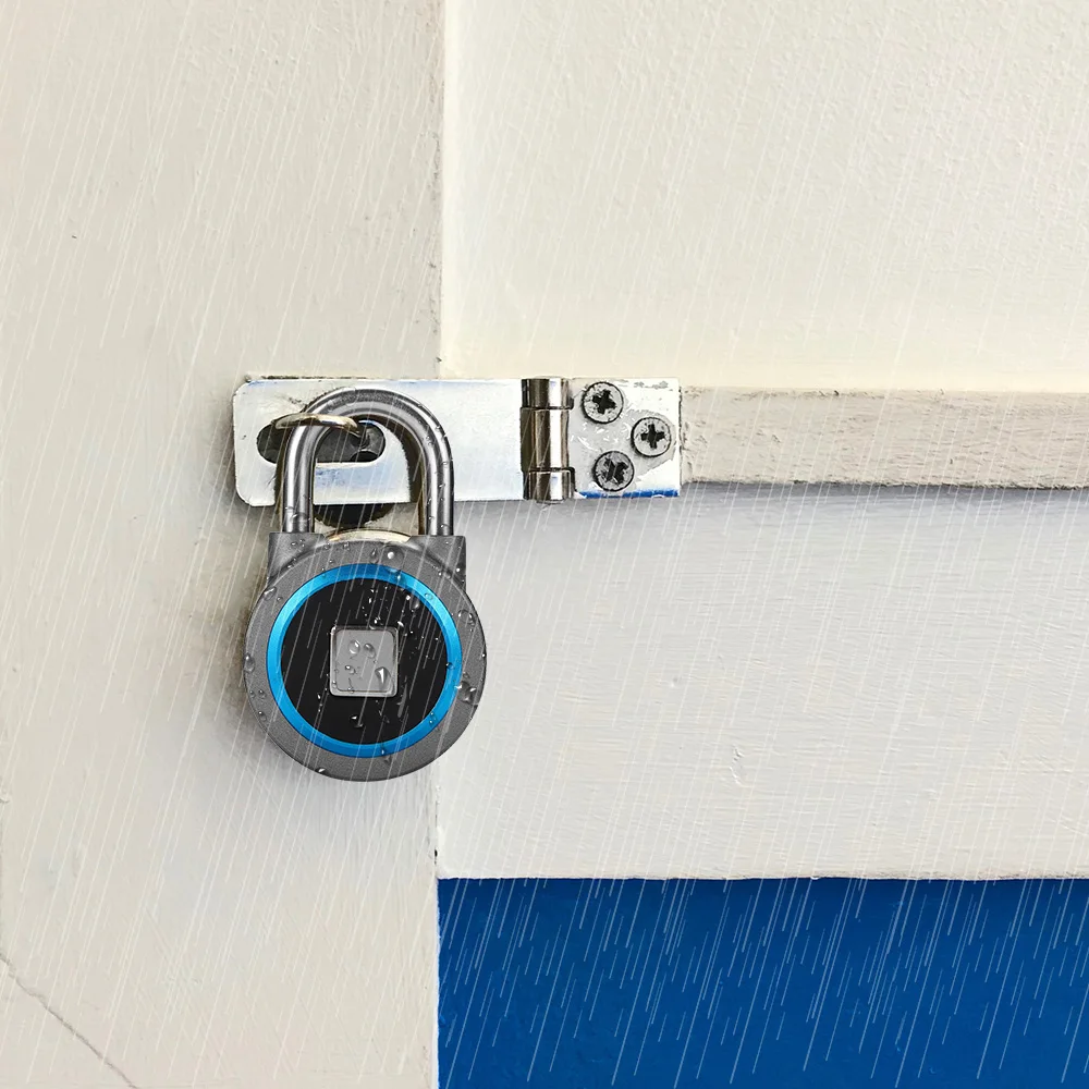 Fingerprint Smart Keyless USB Rechargeable Gift Padlock Waterproof APP Button Password Anti-Theft Luggage Door Lock Android IOS Fingerprint Smart Keyless USB Rechargeable Gift Padlock Waterproof APP Button Password Anti-Theft Luggage Door Lock Android IOS