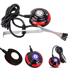 1.6m PC Desktop Button Switch Power Switch Button Case Power Supply on / off Reset HDD Push Computer Internet Cables Accessories diewu multifunction desktop combo power button switch w dual usb audio for computer black