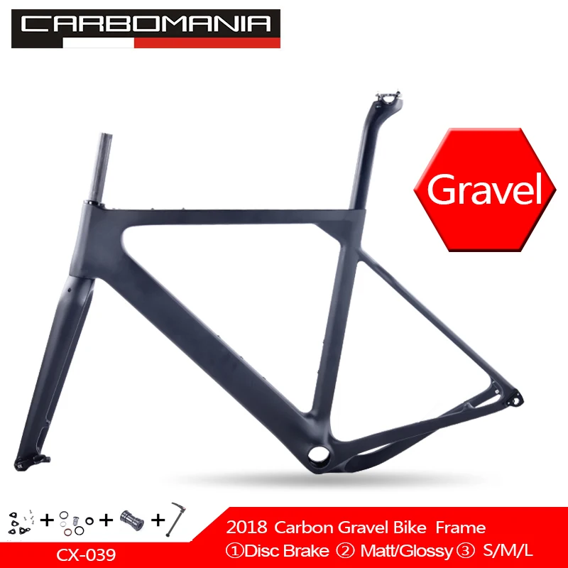 

2018 NEW MTB/Road bicycle frame UD matte/glossy T800 carbon frame disc brake DI2 Cyclocross Gravel Carbon bike frameset