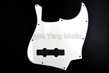 Niko blanco 3 capas bajo eléctrico Guitarras pickguard para Fender Jazz Bass estilo al por mayor del envío