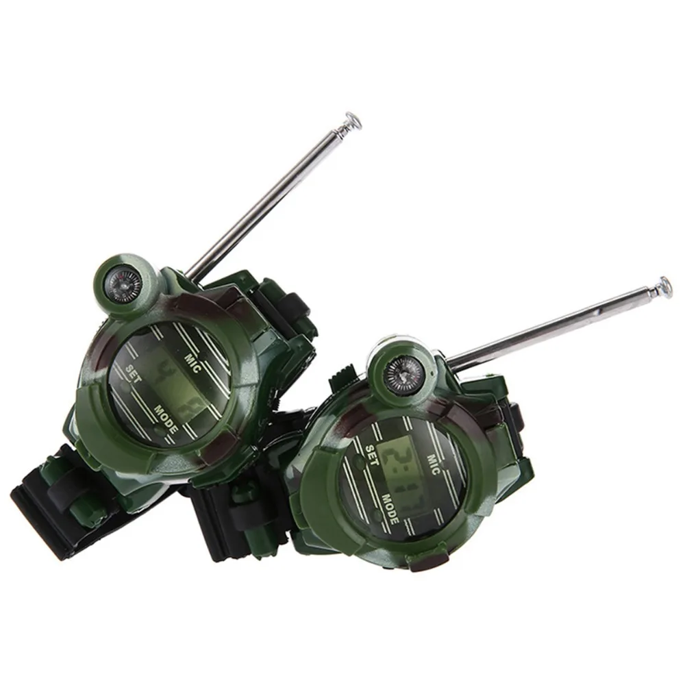 Children Education Toys 1 Pair Toy Walkie Talkies Watches Walkie Talkie 7 in 1 Children Watch Radio Outdoor Interphone Toy