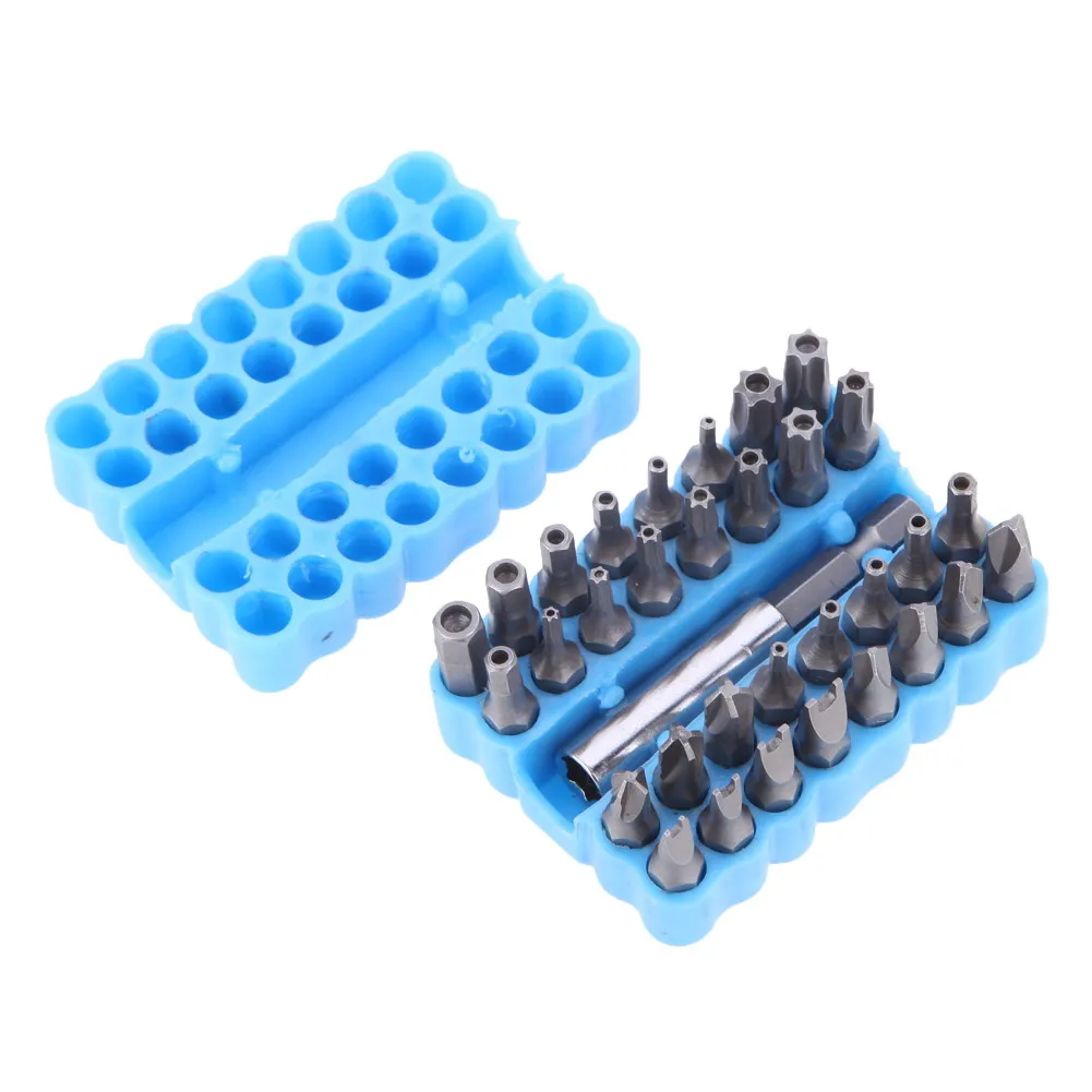 33pcs Hex Star Spanner Tri Wing Electric Screwdriver Extension Holder Bit Magnetic Security Tamper Proof Bit Set T8-T40 33pcs Hex Star Spanner Tri Wing Electric Screwdriver Extension Holder Bit Magnetic Security Tamper Proof Bit Set T8-T40