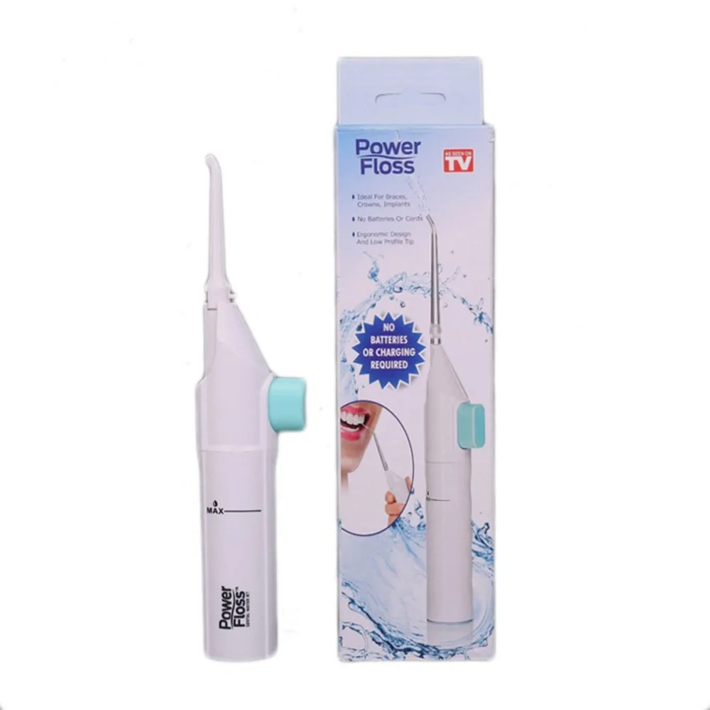 Новая портативная зубная нить с воздушным питанием, Струйные зубные шнуры для чистки зубов, набор для отбеливания зубов, очиститель ротовой полости, без батарей