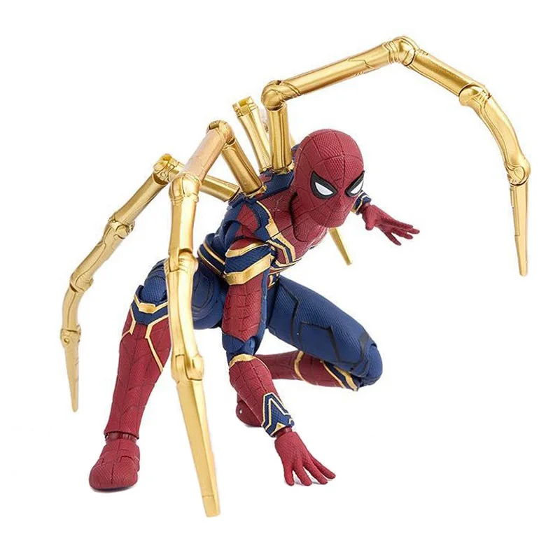 Marvel Мстители SHFiguarts Железный Паук Бесконечность войны BJD человек паук фигурка