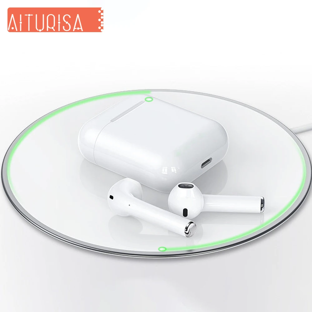 

i100 tws Bluetooth 5.0 Wireless Earphones Smart Pairing Headphones Support wireless charging with Charging Box For smart phones