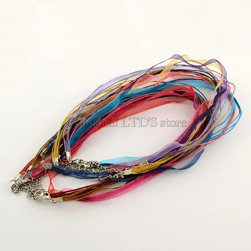 Multi strand Necklace Cord for Jewelry Making, with 3 Loops Wax Cord