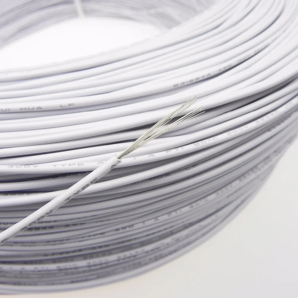 UL1007 22AWG 26 0.25 2.5mm electrical cable wires PVC Insulated tinned copper electronic wire W 1