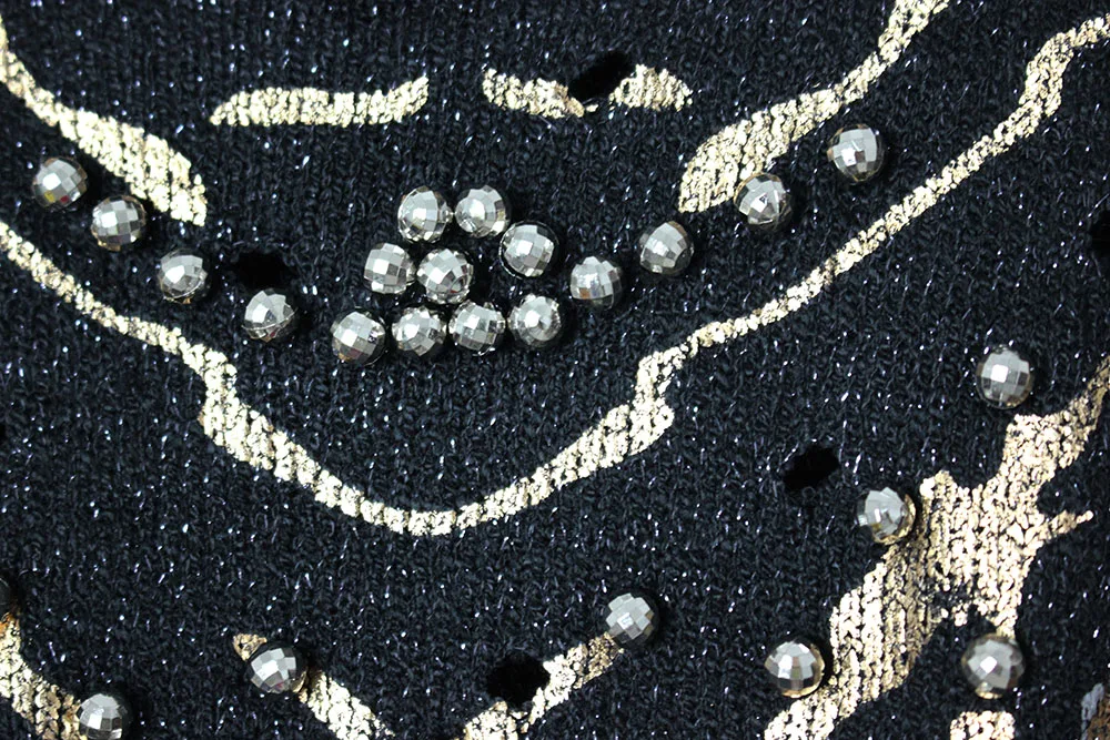 PUNK ROCK style butterfly Bronzing  tops hollow out Knitted Sweaters Pullovers Femme hole Loose Feminino sexy womens Tops