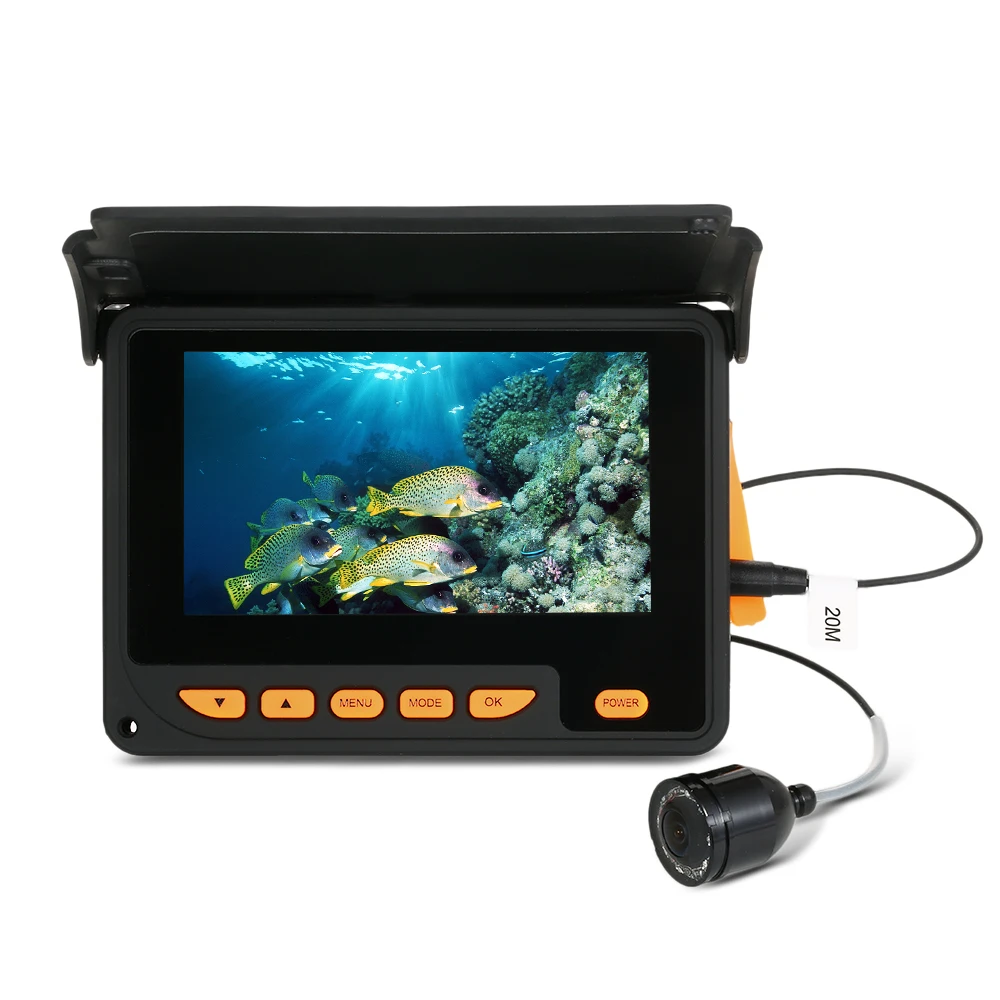 

Lixada 20M 1000TVL Fish Finder Underwater Ice Fishing Video Camera 4.3" LCD Monitor 8 Infrared IR LED Night Vision Camera