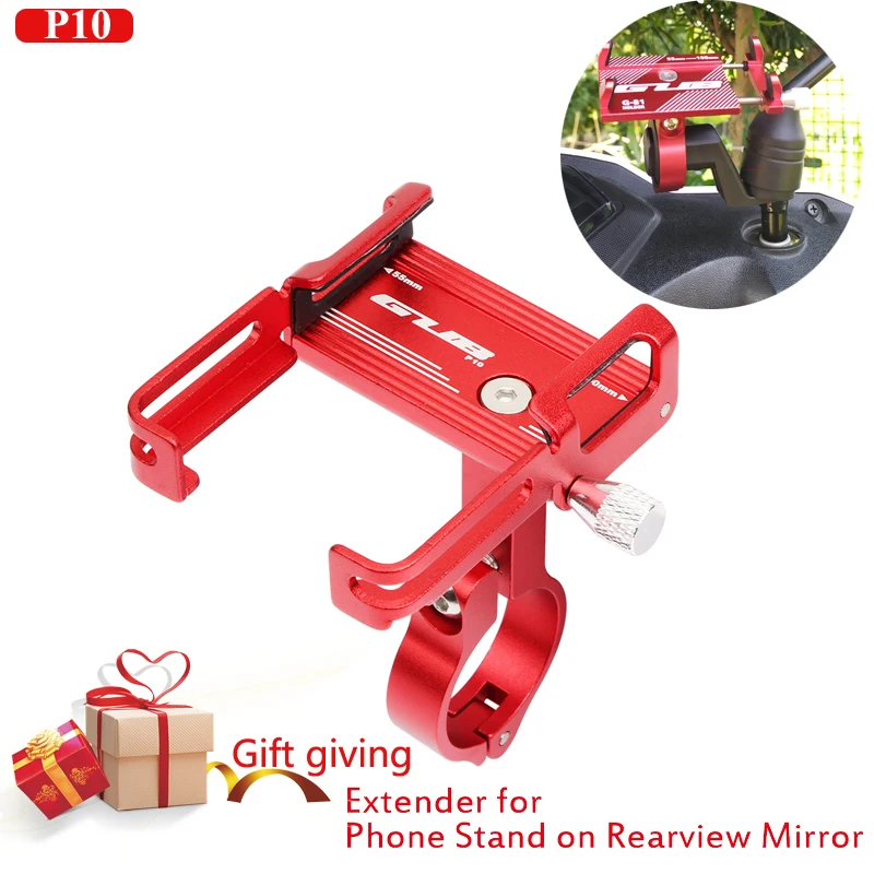 

Mobile Phone Holders Stands Bike bicycle motorcycle Mobile phone holder aluminium gubP10 Suitable rearview mirror Extender stand