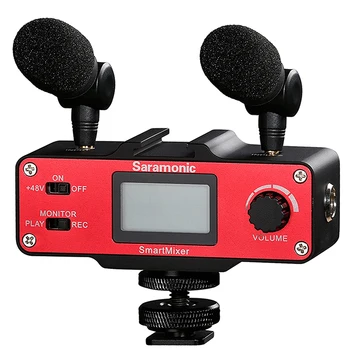 

Saramonic SmartMixer Professional Recording Stereo Microphone Rig for iPhone and Android Smartphones
