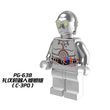 50 шт. супергерой C3P0 TC-14 хром, серебро строительные блоки, друзья для девочек детские игрушки brinquedos menina