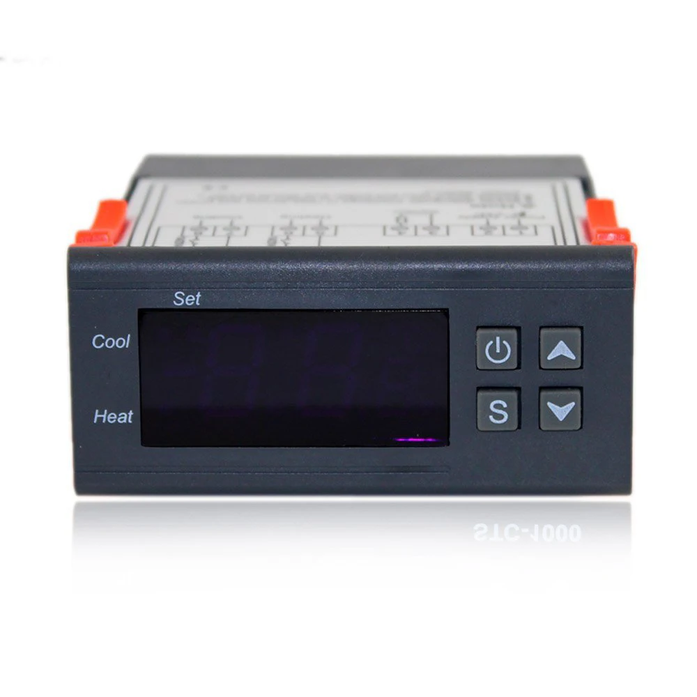 

220V All-Purpose Temperature Controller + Sensor 2 Relay Output Thermostat STC-1000