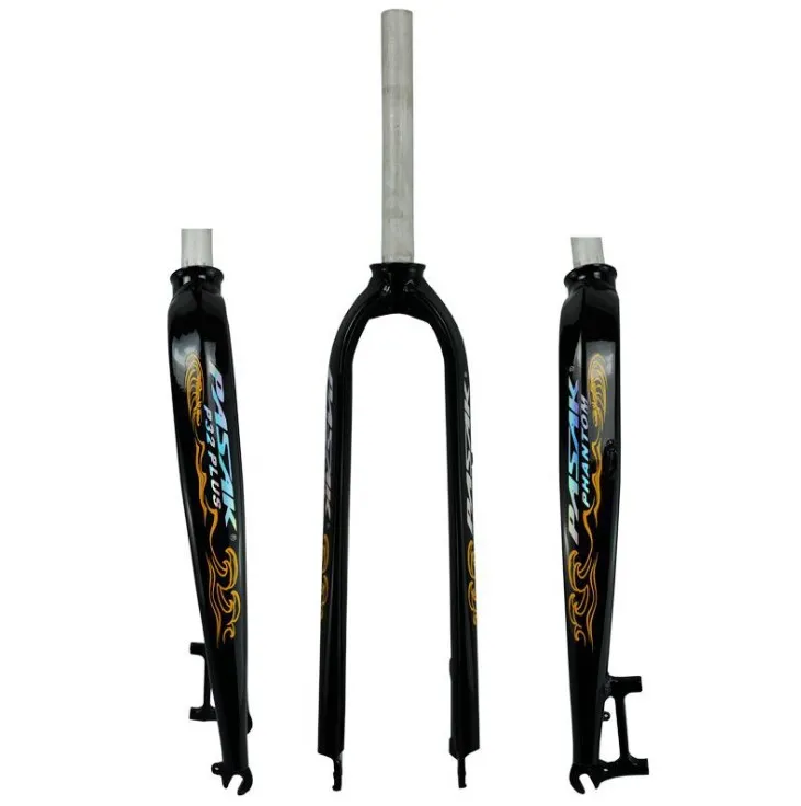 PASAK жесткая вилка для велосипеда 2" 27,5" 2" алюминиевая горная Велосипедная вилка для шоссейного велосипеда жесткая модель P32 дисковый тормоз - Цвет: black Orange