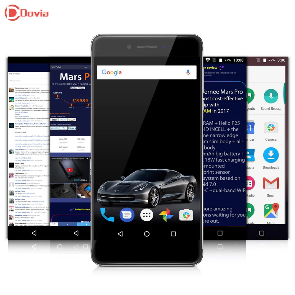 Vernee Mars Pro Android 7 0 5 5 Inch Helio P25 Octa Core 6GB RAM 64GB