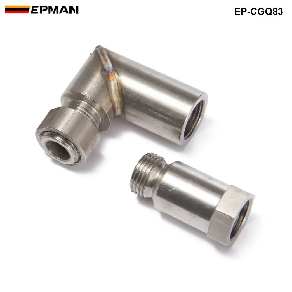 Car Exhaust O2 oxygen sensor angled extender spacer 90 degree 02 bung extension M18 X 1.5 EP-CGQ83