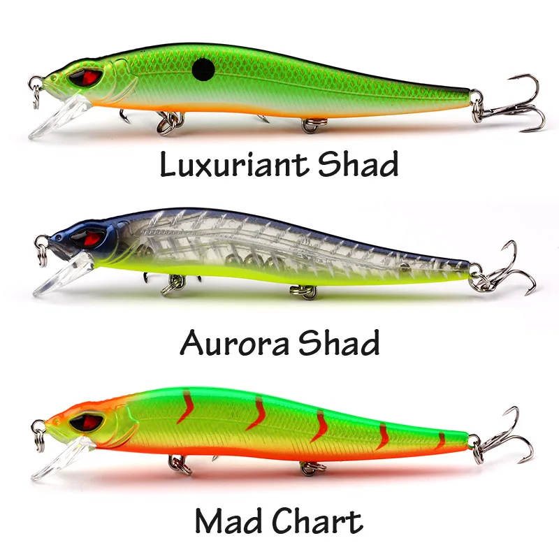 Floating jerk lure 3pcs/lot lure set Jerkbait VM02 Minnow Fishing Lure isca Hard Artificial Bait Wobblers peche leurre pesca