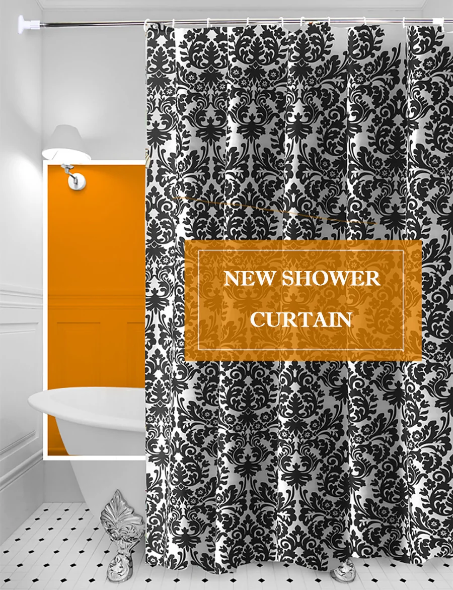 modern bathroom curtains