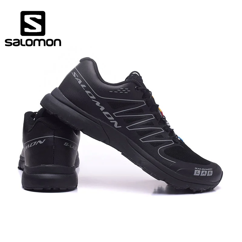 Salomon S-LAB Black SENSE M Men Shoes Outdoor Jogging Sneakers Lace Up Athletic Shoes Fencing Breathable Low Shoes size 40-46